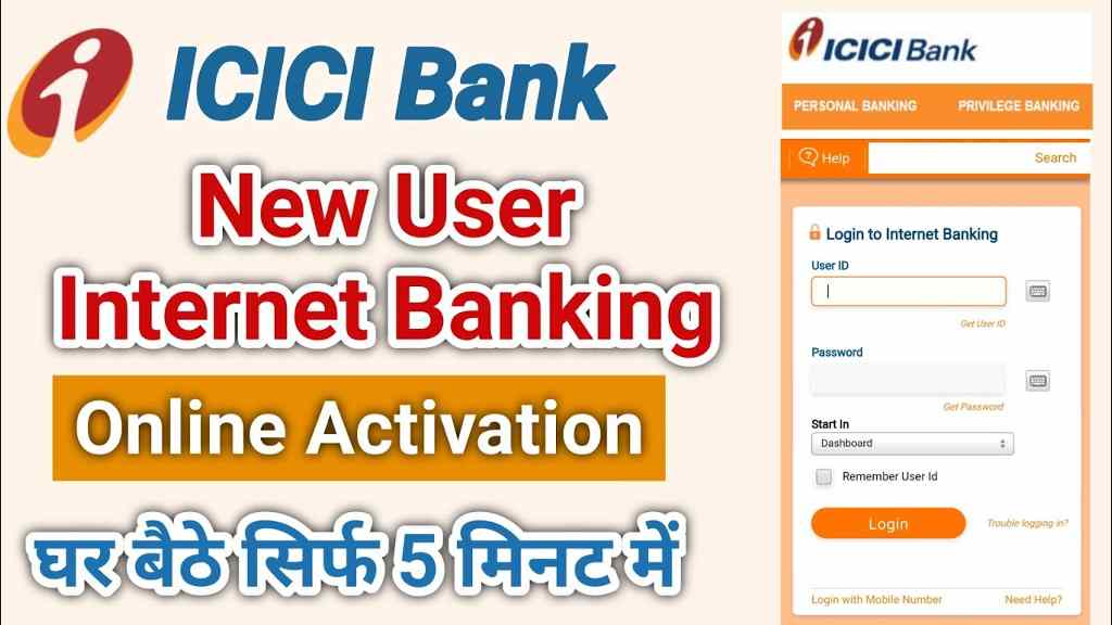 ICICI Bank Net Banking registration