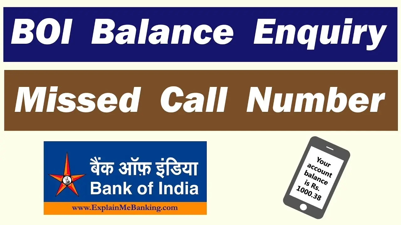 Bank of India Balance Check