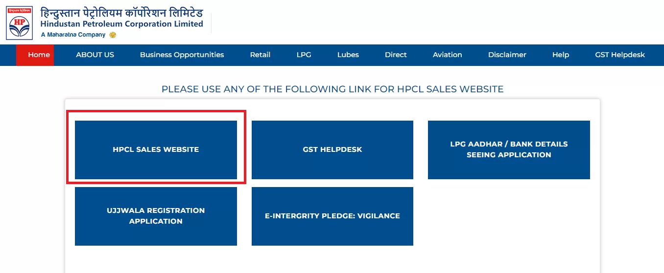 hpcl-business-portal