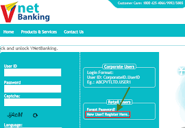 vijaya bank net banking new user registration